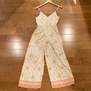 Forever 21 Jumpsuit, floral pattern, fall colors